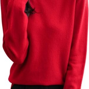 Chanyarn Women's 100% Merino Wool Seamless Sweater Turtleneck First-Line Ready to Wear Long Sleeve Knitted Pullover Tops