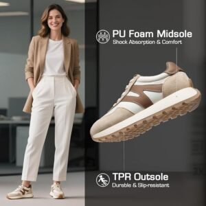 somiliss Fashion Platform Sneakers for Women Comfort Casual Tennis Shoes