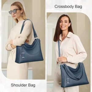 Genuine Leather Purses for Women Soft Large Crossbody Hobo Bags