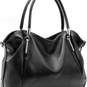 HESHE Leather Shoulder Purses for Women Tote Handbags Satchel Hobo Handbag