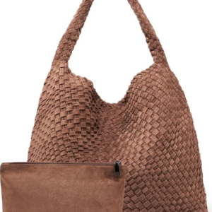 Large Woven Tote Bag for Women Weave Purse Woven Leather Handbag